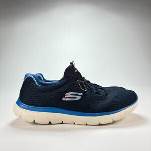 Skechers Summits Next Wave Navy Blue Athletic Sneaker 149538 Women's Size 9.5